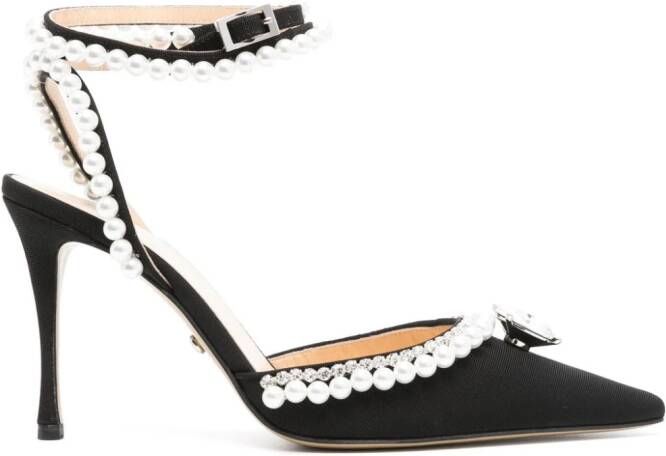 MACH  MACH 100mm crystal pumps Black