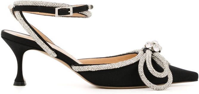 MACH  MACH embellished pointed-toe pumps Black