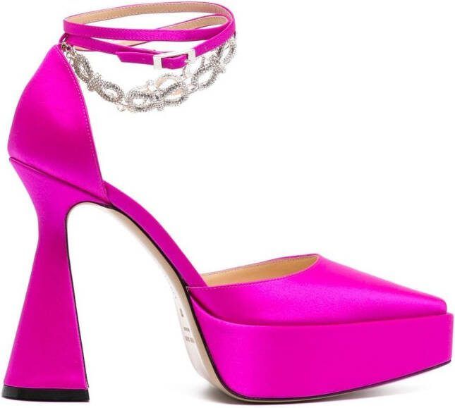 MACH  MACH pointed platform pumps Pink
