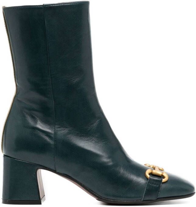Madison.Maison 60mm Back Stripe horsebit-detail boots Blue