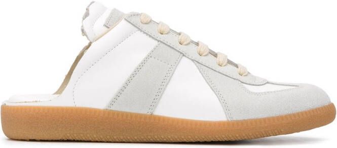 Maison Margiela Replica leather slip-on sneakers White
