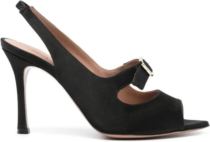 Malone Souliers Celeste 90mm crystal-buckle sandals Black