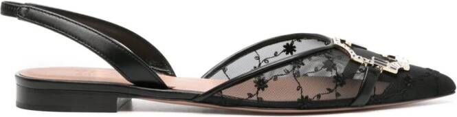 Malone Souliers Misha slingback ballerina shoes Black