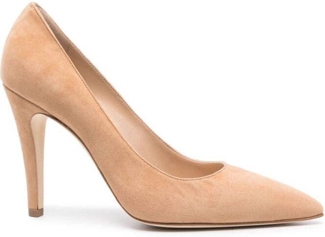 Manolo Blahnik Nelirapla 105mm suede pumps Brown