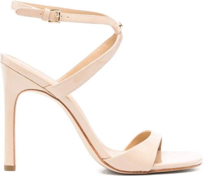 Michael Kors 115mm logo-plaque leather sandals Neutrals - Picture 2