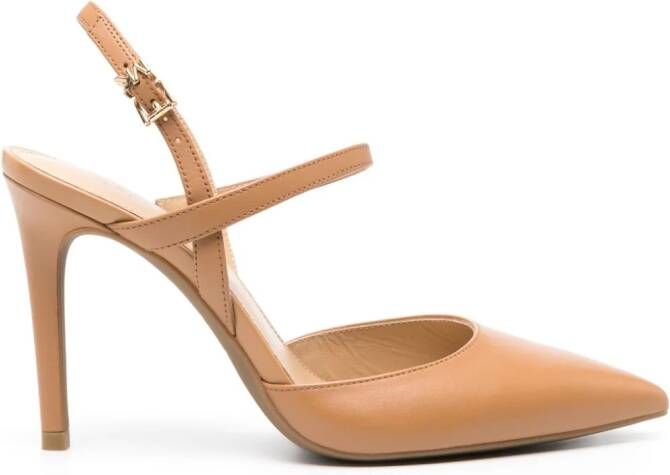 Michael Kors Chelsea slingback leather pumps Black