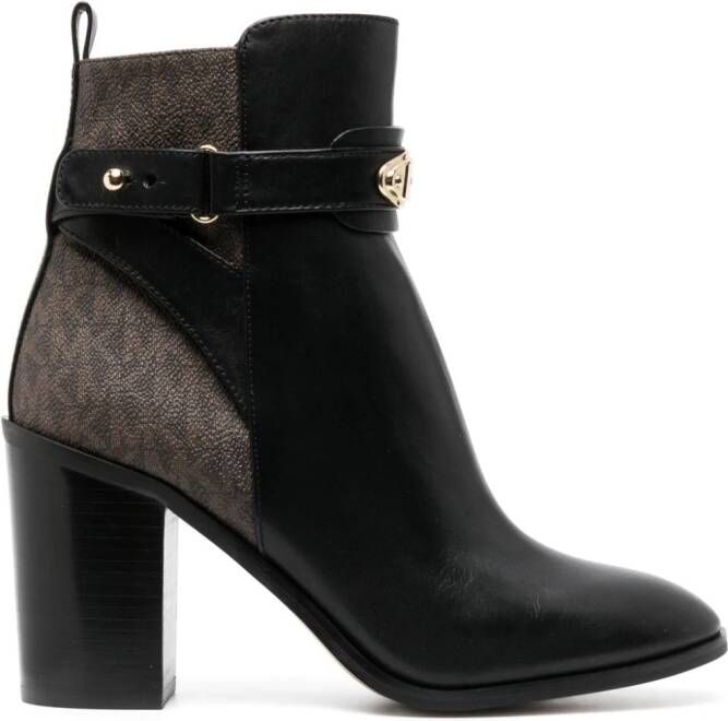 Michael Kors Hanley 75mm leather combat boots Black