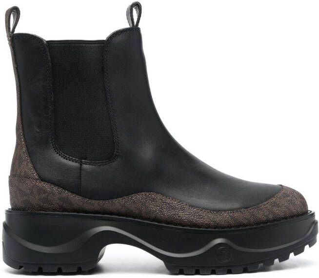 Michael Kors Rory monogram-print combat boots Brown - Picture 4