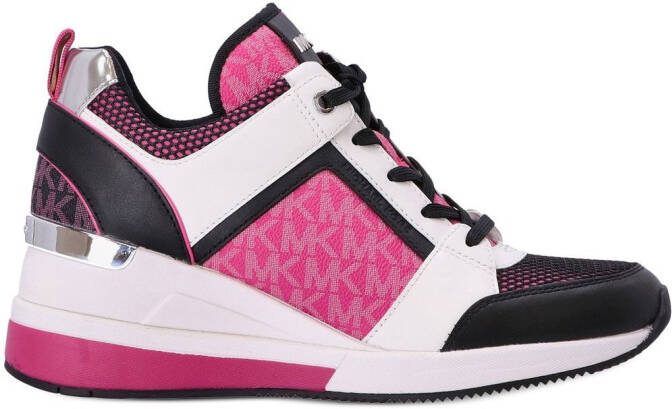 Michael Kors logo-strap wedge-heel sneakers Pink - Picture 2