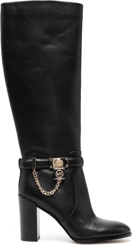 Michael Kors Rocco 75mm monogram-print loafers Black - Picture 3