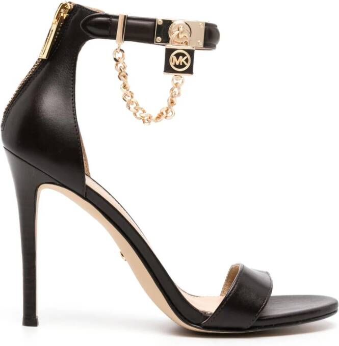Michael Kors Rocco 75mm monogram-print loafers Black