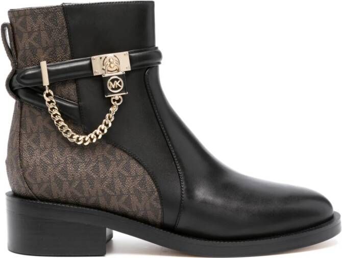 Michael Kors Orion chunky-sole leather sneakers Black - Picture 6