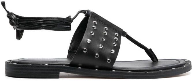 Michael Kors Lillie logo-charm leather ballerina shoes Black - Picture 3