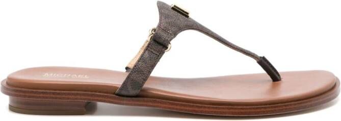 Michael Kors Gilmore monogram-pattern slides Neutrals - Picture 6