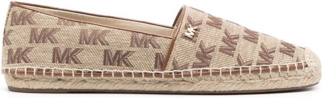 Michael Kors Rory monogram-print leather ballerinas Neutrals - Picture 13