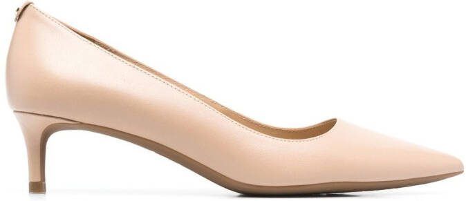 Michael Kors logo-plaque 50mm leather pumps Neutrals - Picture 2