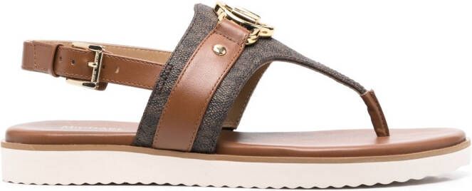 Michael Kors Rory monogram-print leather ballerinas Neutrals - Picture 5