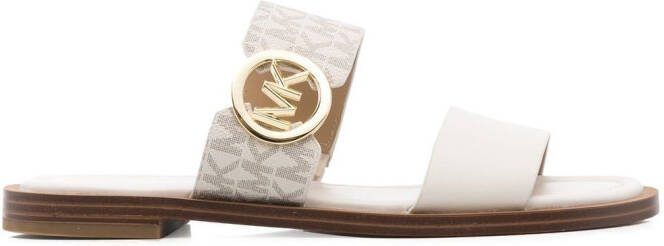 Michael Kors Scarlett 30mm chain-link leather slides Black - Picture 2