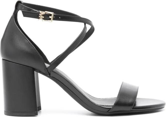 Michael Kors Collection Celia Kitten 50mm leather mules Black
