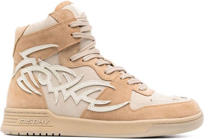 MISBHV panel-detail suede sneakers Neutrals