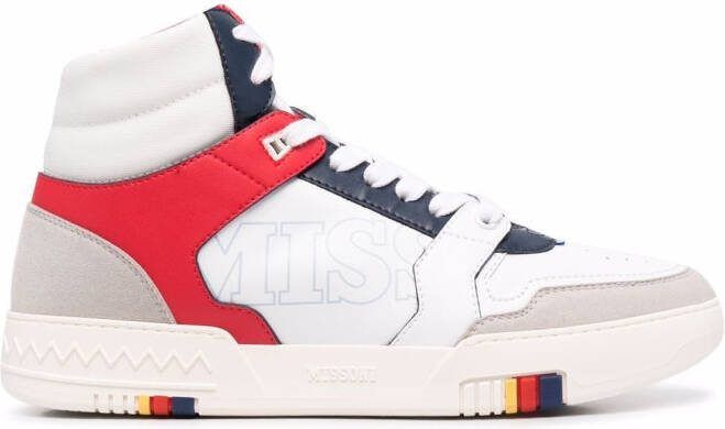 Missoni high-top panelled sneakers White