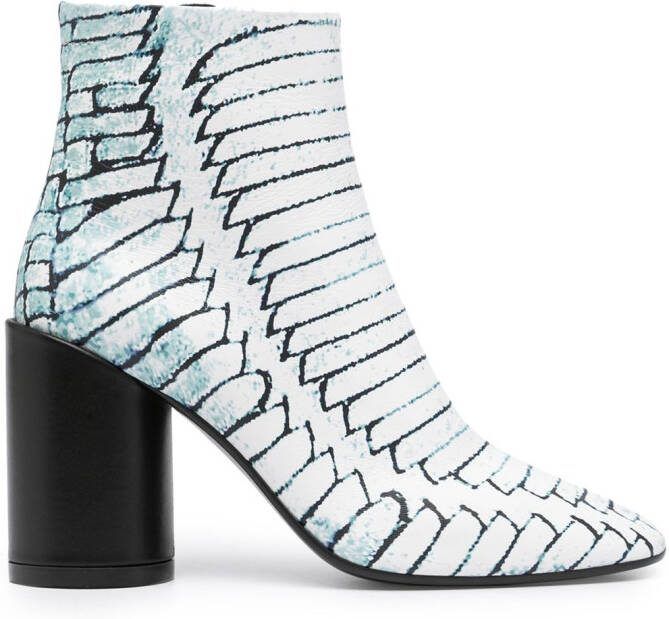 MM6 Maison Margiela 90mm ankle boots Blue