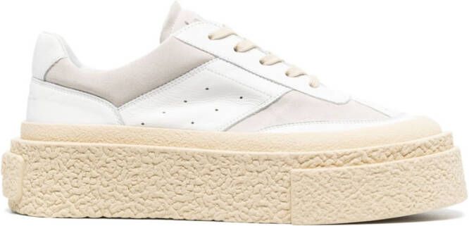 MM6 Maison Margiela chunky flatform sneakers White