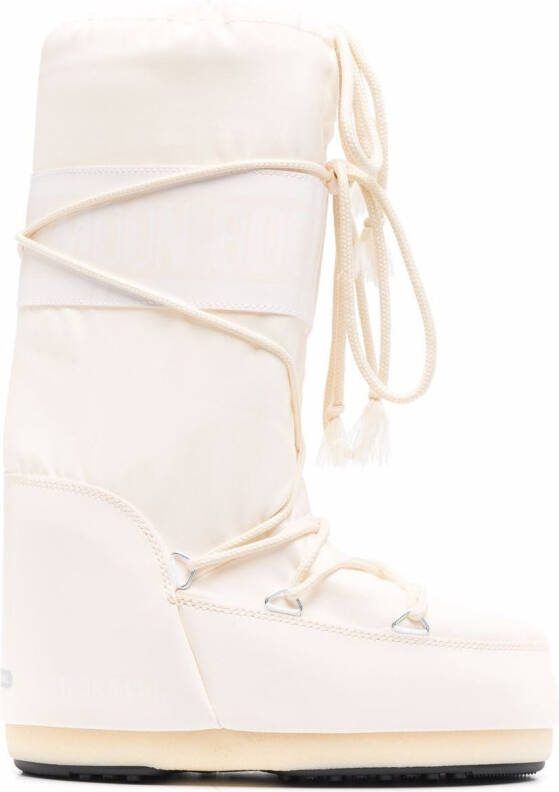 Moon Boot Kids Icon Junior lace-up snow boots White