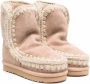 Mou Kids shearling-lined slip-on boots Brown - Thumbnail 1