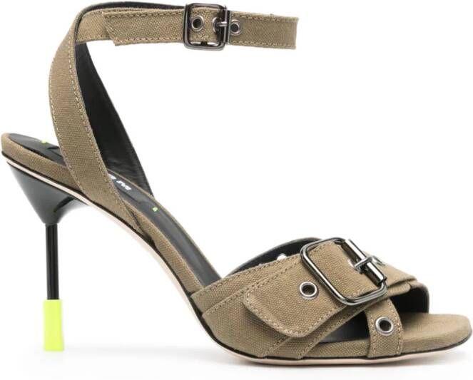 MSGM Iconic 95mm sandals Green