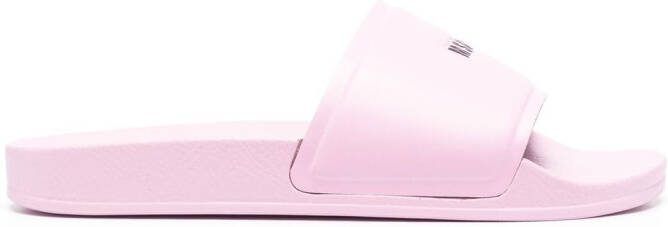 MSGM logo-print sliders Pink