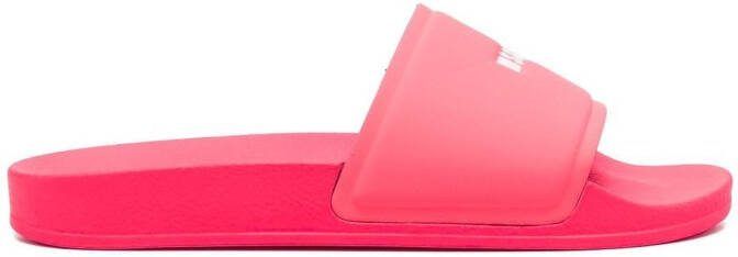 MSGM logo-print sliders Pink