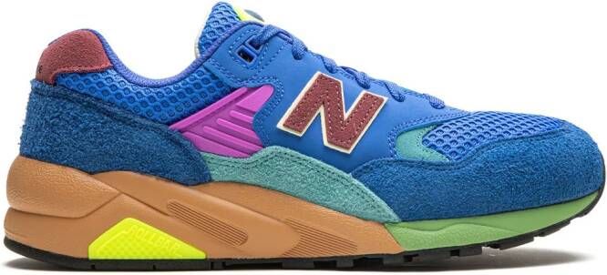 New Balance 580 OG "Blue Bright Lapis Washed Burgundy" suede sneakers - Picture 2