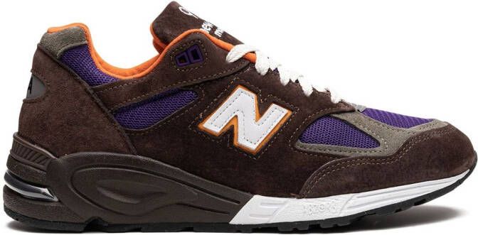 New Balance Made in USA 990v2 "Brown Orange Purple" sneakers - Picture 2