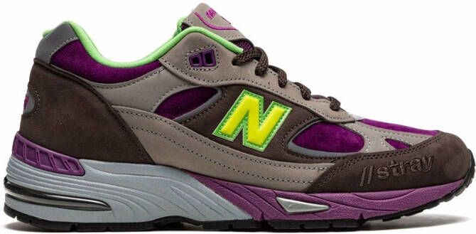 New Balance x Stray Rats 991 "Brown" sneakers Grey