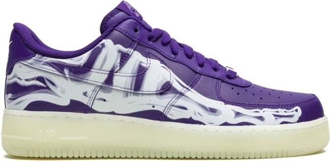 Nike Air Force 1 Low '07 QS "Purple Skeleton Halloween" sneakers - Picture 2