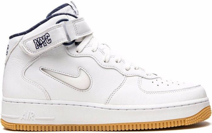 Nike Air Force 1 Mid Jewel QS "NYC Yankees" sneakers White - Picture 3