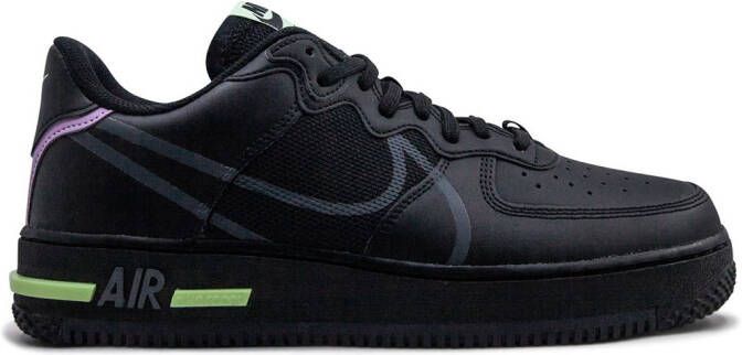 Nike Air Force 1 React "Black Violet" sneakers
