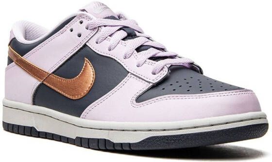 Nike Kids Dunk Low SE "Copper Swoosh" sneakers Blue