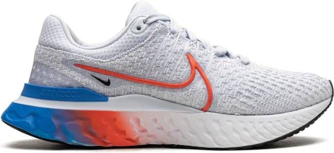 Nike React Infinity Run FK 3 "Grey Bright Crimson" sneakers White