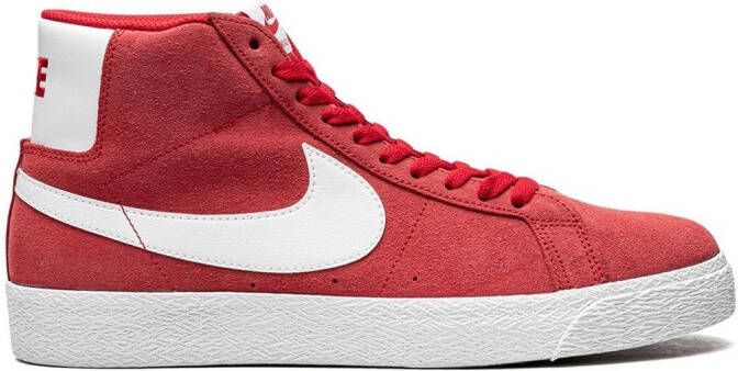 Nike Blazer Mid 77 Vintage "Mismatched Basketball Leather Swooshes" sneakers White - Picture 8