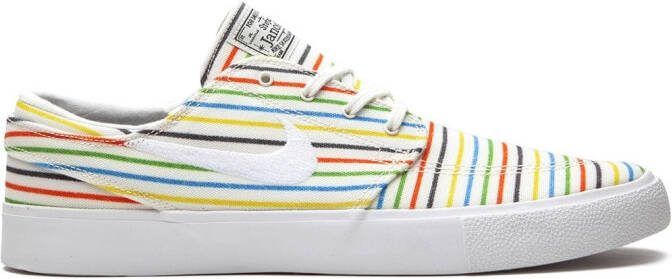 Nike SB Zoom Stefan Janoski Canvas "Multicolor Pinstripes" sneakers White - Picture 3