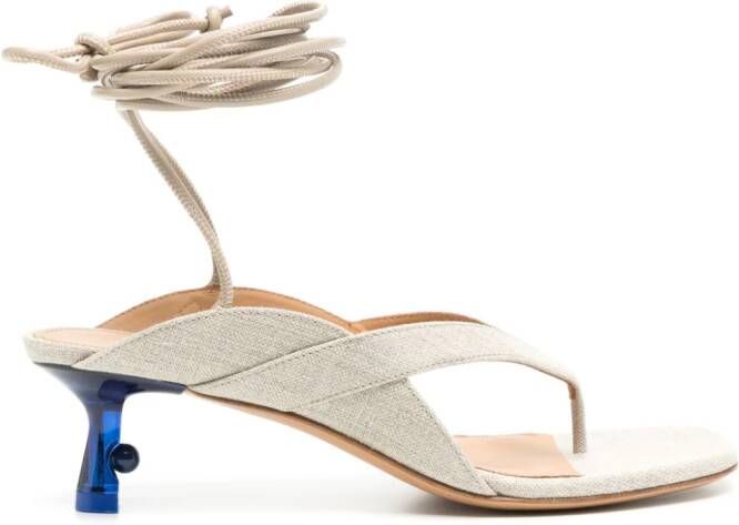 Off-White Lollipop 50mm sandals Neutrals