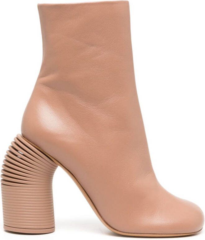 Off-White Tonal Spring 110mm leather boots Neutrals