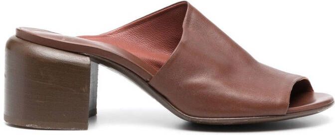 Officine Creative 70mm leather sandals Brown