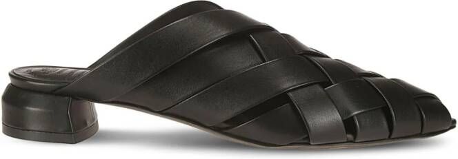 Officine Creative Sage 105 leather mules Black