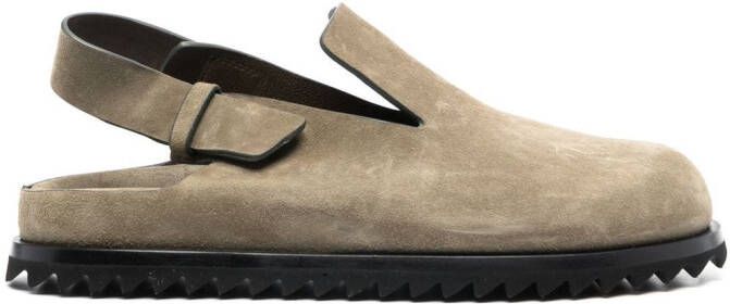 Officine Creative suede slingback pumps Green