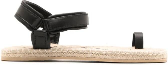 Osklen touch-strap leather sandals Black