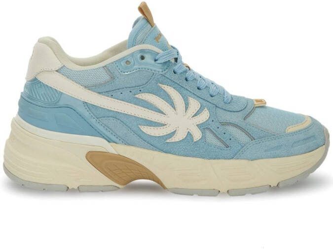 Palm Angels The Palm Runner leather sneakers Blue