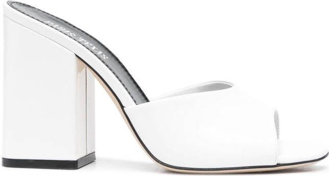 Paris Texas Anja 105mm leather sandals White